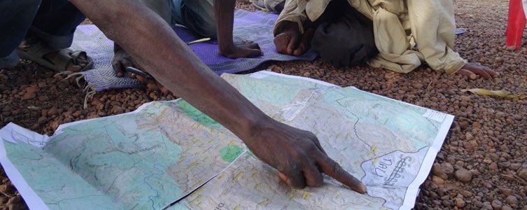 Cartographie des territoires villageois pour WCF – Guinée