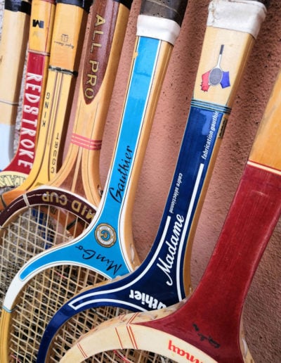 old vintage tennis racket Gauthier