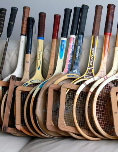 Old and antique tennis racket for bulk quantities