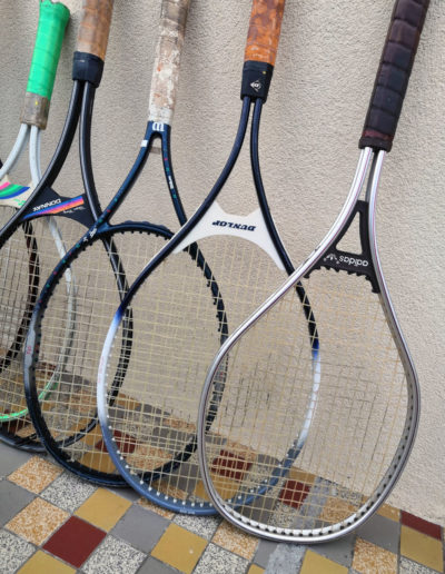 Vintage rackets Adidas et Dunlop whith graphite