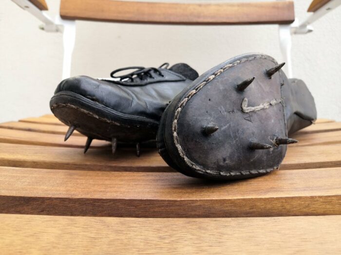 Vintage spikes on a chair