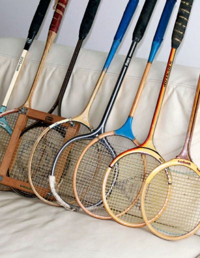 Lot raquettes de badminton anciennes (vintage)