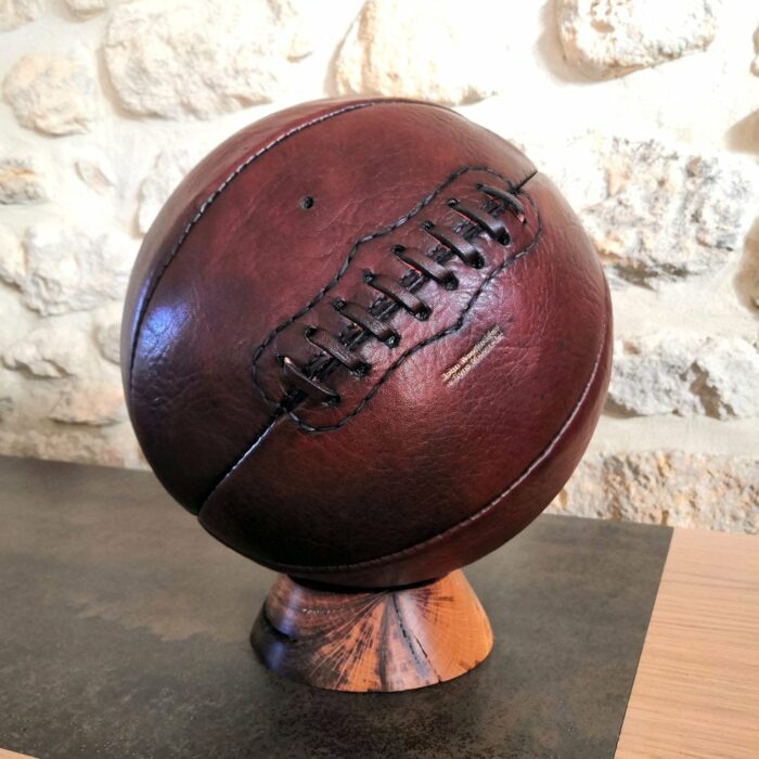 square photo of an old basketball