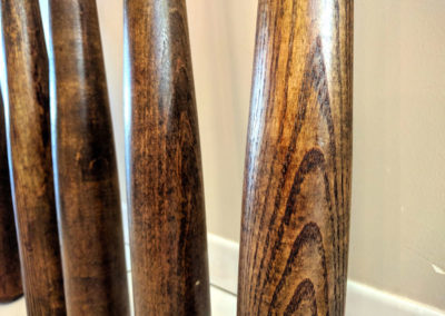 Stained wood for baseball