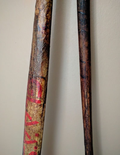 Set of 2 antique field hockey sticks