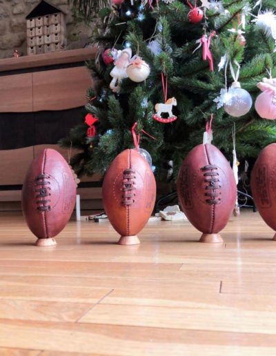 Ensemble de ballons de rugby mini pour Noël