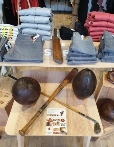 Several vintage sports items with Oxbow products