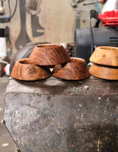 Walnut shells on our mini ball bases