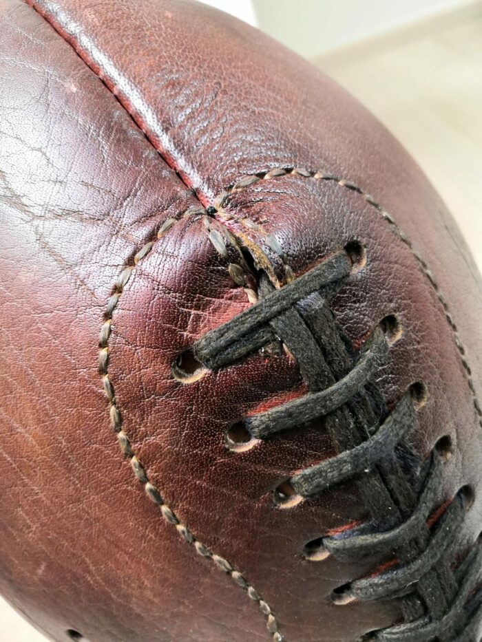 Lacing of an American football