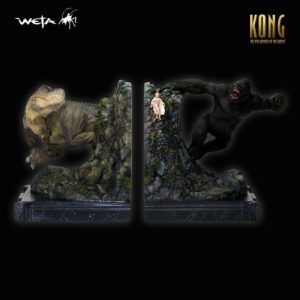 KONG & V-REX BOOKENDS Polystone Statue - King Kong - WETA Workshop