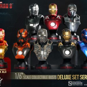 Set de 8 Bustes Deluxe 1/6TH Scale Collectibles - Iron Man 3 - HOT TOYS