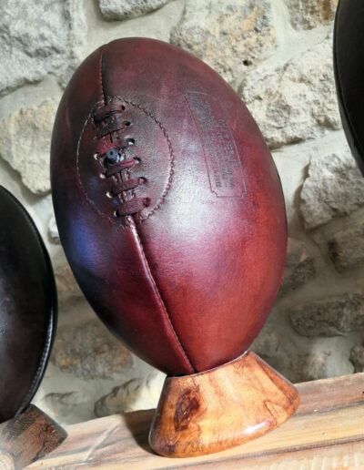 Ballon de rugby en cuir Bordeaux