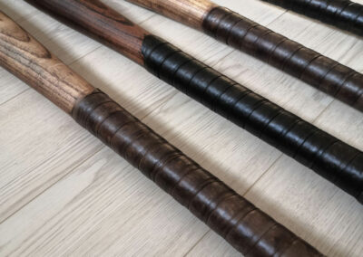 Baseball bat leather grip