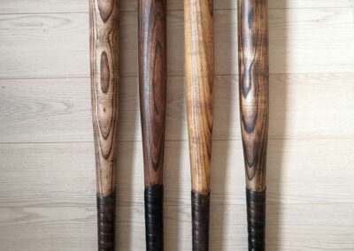 Beautiful wooden baseball bats