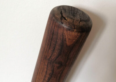 Photo macro antique wooden baseball bat