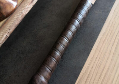 Wooden baseball bat grip