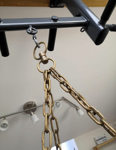 Brass chains for hanging punching bags