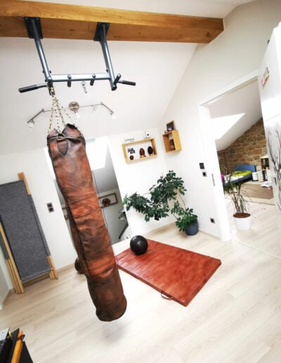 Beautiful leather punching bag