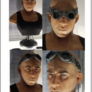 RIDDICK Life size Bust 1/1 Fan Made - The Chronicles of Riddick - JP Reuchet