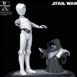 C3PO JAWA ANIMATED Statue Black And White Version - STAR WARS - GENTLE GIANT