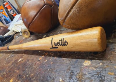 Personnalisation nom sur une batte de baseball