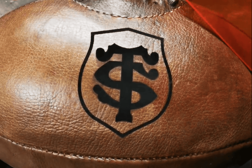 Un ballon Stade Toulousain en cuir pour faire un cadeau