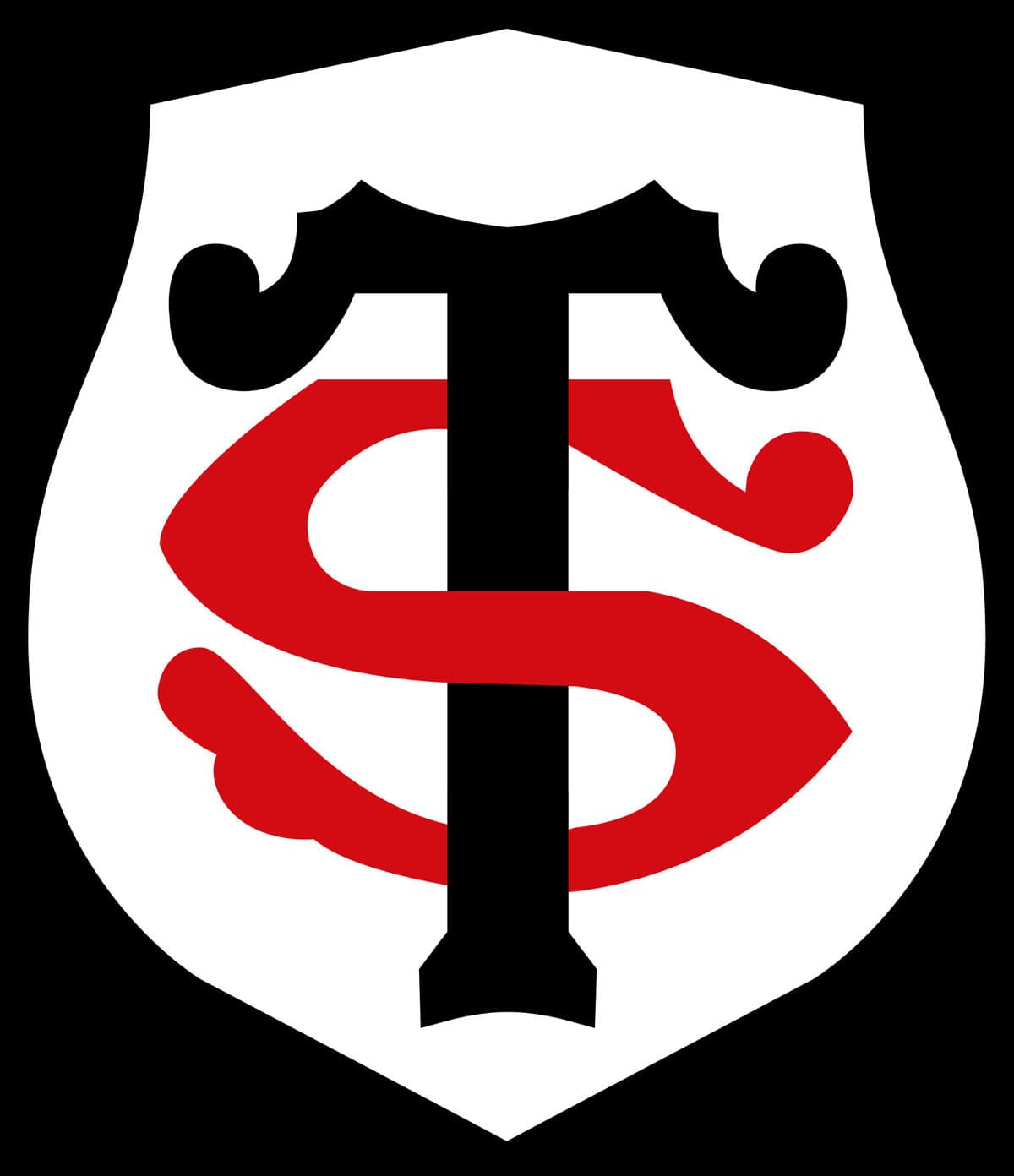 Logo du Stade Toulousain sur fond noir